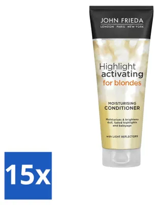 Obrázek produktu pro 15 kusů John Frieda Sheer Blonde, kondicionér zesvětlující vlasy, objem 250 ml – výhodná sada
