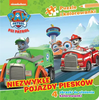 Produktbild von Książeczka z puzzlami Niezwykłe pojazdy piesków
