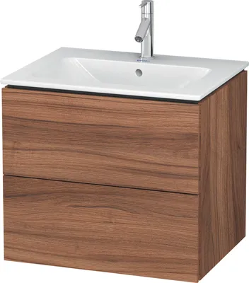 Produktbild von Waschtischunterbau L-CUBE 620x481x550mm nussbaum natur nussbaum natur