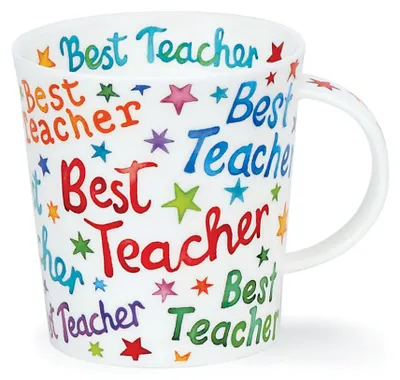 Bone China Mok Beste Leraar 0,32 l