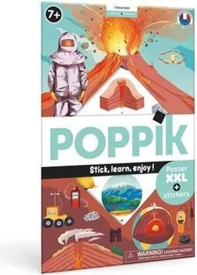 Produktbild von POPPIK Sticker Lernposter Vulkane