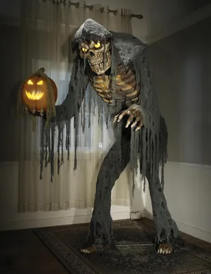 Produktbild von Schwarze Jack die Vogelscheuche Animatronic Deko 2,15 m -