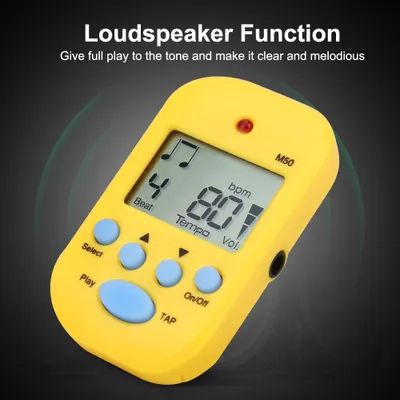 Image de Mini métronome, métronome Tempo, métronome numérique, métronome Beat Tap, métronome M50