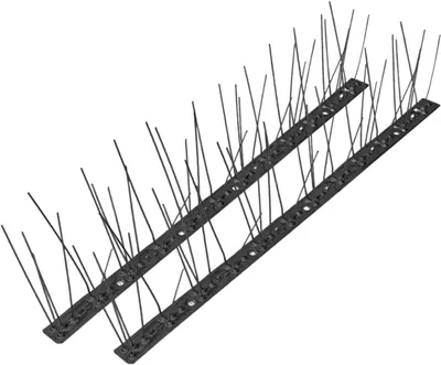 Produktbild von Taubenabwehr Edelstahl 1 Meter, schwarz, Vogelschutz für Garten und Haus