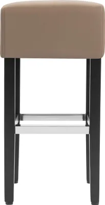 Produktbild von 2er-Set FRANCESCO | Gastro Barhocker | Leder | Taupe | ohne Lehne | Gastro Barhocker