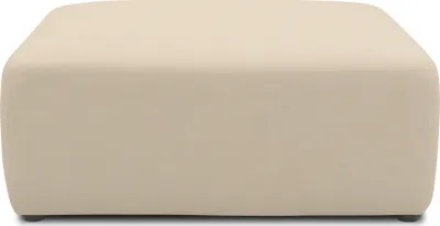Produktbild von DOMO. collection Polsterhocker 800013, Hocker, quadratisch, Modul-Element, Fußhocker, Polstergarnitur, 108 x 108 x 42 (BxTxH), beige