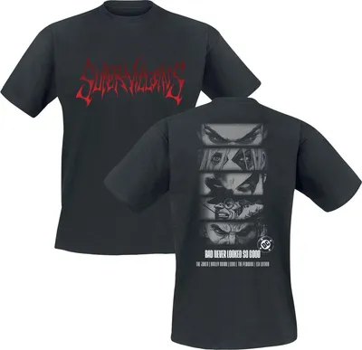 Produktbild von Justice League T-Shirt Herren Super Villains schwarz XXL