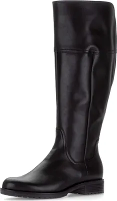 A single black boot shown against a white background.