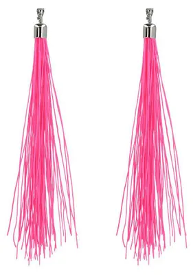 Produktbild von Boland 64430, Verkleidungs-Ohrring, Erwachsener, Weiblich, Eisen, Polyester, Pink, 200 mm