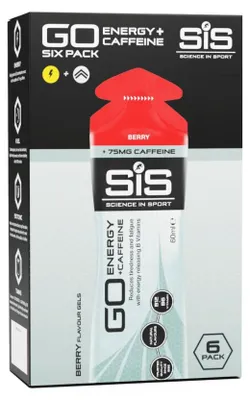 Produktbild von SIS GO Energy + Caffeine Gels (6x60ml) Berry - Energie & Ausdauer - Energie-Gel