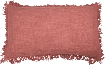 Produktbild von Kissen - Rosa - 30 x 50 cm - mit Fransen
