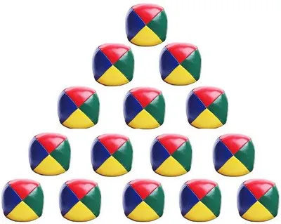 Produktbild von Kinder-Jongleerballen 15er Set - Bunte Jonglebälle - Buitenspielzeug - Verbessert Hand-Augen-Koordination