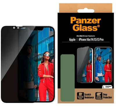 Immagine prodotto di PanzerGlass Ultra-Wide Fit Protezione schermo per iPhone 13 - Privacy compatibile con cover