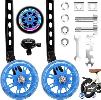 Obrázok produktu pre Pomocné kolieska detský bicykel, nastaviteľné, pre 12 až 20 palcov, pre bicykel