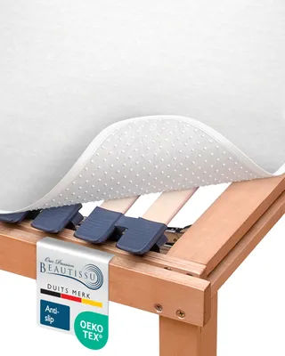 Productafbeelding van Antislip matrasbeschermer met noppen voor lattenbodem, beschermt tegen slijtage en stofemissie