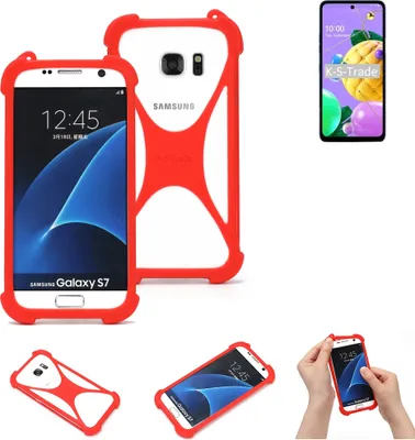 Produktbild von K-S-Trade Handy-Hülle kompatibel mit LG Electronics K52 Schutz-Hülle Bumper Silikon Schutz Hülle Cover Case Silikoncase Silikonbumper TPU Softcase