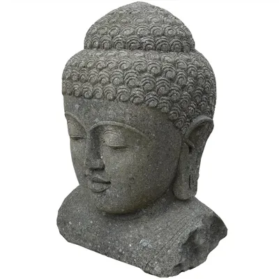 Produktbild von Stonox Buddha Figur Büste Barasat Basanit frostbeständig 56x75x120 cm