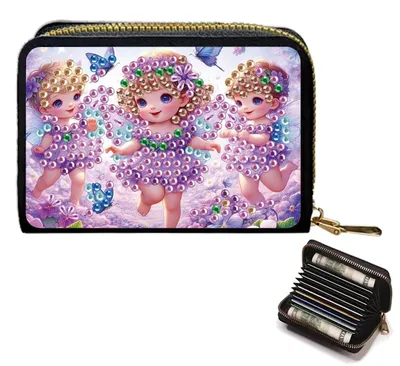 Imagen del producto de Soporte para tarjetas y monedas tipo acordeón, ideal para manualidades de pintura con diamantes