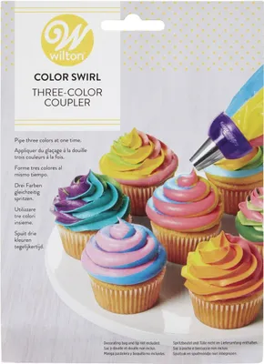 Wilton ColorSwirl Tri-Color Large Coupler - Adapter