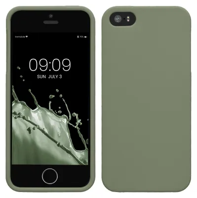Produktbild von kwmobile Hülle für Apple iPhone SE (1.Gen 2016) / iPhone 5 / iPhone 5S TPU Case - Handyhülle unterstützt kabelloses Laden, flexible Schutzhülle,