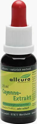 Produktbild von allcura Cayenne-Extrakt, 20 ml Lösung