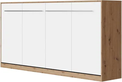 Produktbild von SMARTBett Schrankbett Standard  Wildeiche/Weiss 90 Horizontal