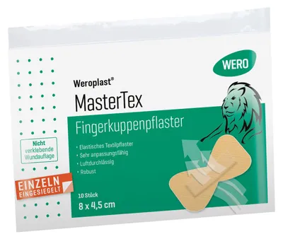 Produktbild von Weroplast MasterTex Fingerkuppenpflaster 8 x 4,5 cm, 10 Stk/Pkg