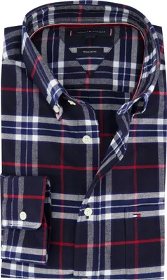 Produktbild von Tommy Hilfiger Hemd dunkelblau kariert Baumwolle