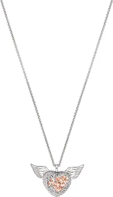 Produktbild von Engelsrufer ERN-HEARTANGEL-BIR Damen Collier Herz 925 Bicolor Rose