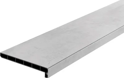 Produktbild von Lignodur Topline LD36 Innenfensterbank beton hellgrau 250 mm inkl. Seitenabschlüsse 1700 mm