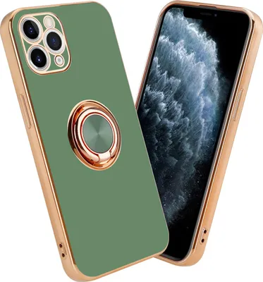 Produktbild von Cadorabo Schutzhülle für Apple iPhone 11 PRO Hülle in Grün Etui Case Cover Kameraschutz magnetische Autohalterung