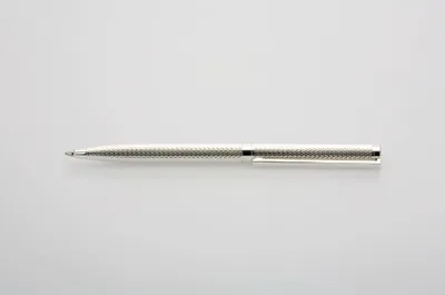 Produktbild von Damen-Kugelschreiber, "Korn", versilbert, 14,0 cm