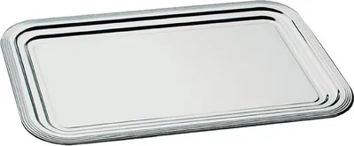 Produktbild von APS Partyplatte CLASSIC (B)530 x (T)325 mm silber aus Metall
