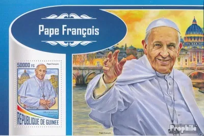 Produktbild von Briefmarken Guinea 2017 Mi Block 2846 (kompl. Ausgabe) postfrisch Papst Franziskus