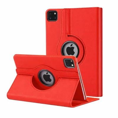 Produktbild von 360° Schutzhülle für Apple iPad Air 11" Zoll 2026 M4 / 2025 M3 / 2024 M2 & iPad Air 10.9" Zoll 2022 2020 Smart Cover Etui Tasche Case Drehbar - ROT
