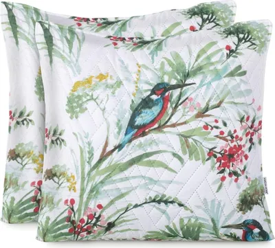 Zdjęcie produktu dla Poszewka dekoracyjna pikowana z wypełnieniem KINGFISHER45X45*2 AmeliaHome