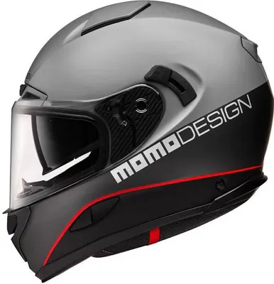 Zdjęcie produktu dla Kask motocyklowy MOMO HORNET (MONO Grey Asphalt / Rad / Black/ Silver) M