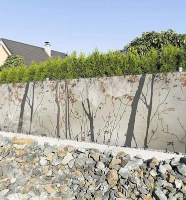 Produktbild von Zaunbanner Wald im Herbst Sichtschutz Garten Zaun