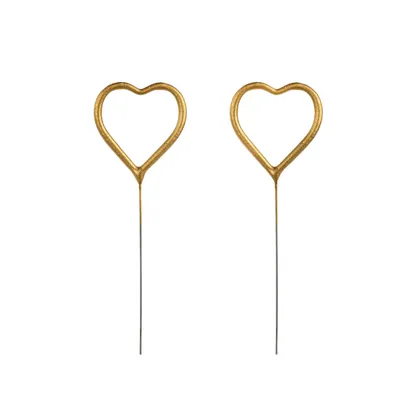Produktbild von Wunderkerzen goldene Herzen 2 Stk