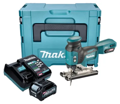 Image de Makita JV 001 GD101 Scie sauteuse sans fil 40 V max. 135 mm Brushless + 1x batterie 2,5 Ah + chargeur + Makpac