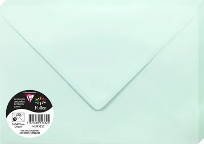 Produktbild von Clairefontaine Umschlag C5 Pollen 120g jadegn