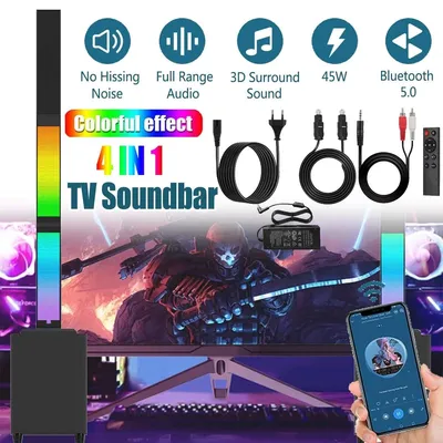 Produktbild von Bluetooth5.0 Soundbar für TV Heimkino 4-in-1 3D Surround Subwoofer Lautsprecher
