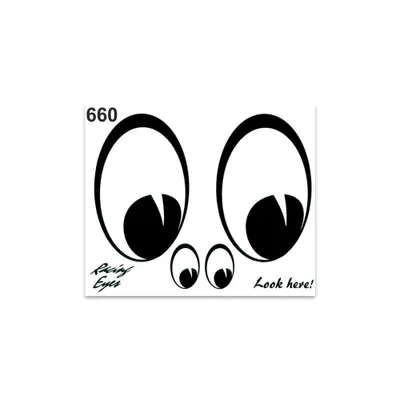 Produktbild von ABARTH Aufkleber 'Racing Eyes' 10x12cm für die Personalisierung von Helm, Auto und Motorrad