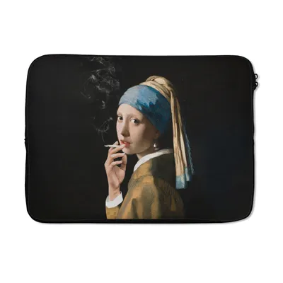 Obrázek produktu pro Pouzdro na notebook 14 palců Dívka s perlovou náušnicí - Vermeer - Cigarety Brašna na notebook
