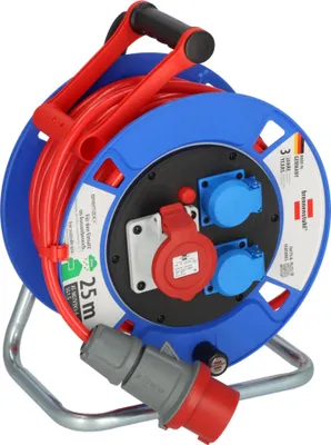 Immagine prodotto di Brennenstuhl 1182770010 prolunga di alimentazione 25 m 3 prese AC Outdoor Nero, Blu, Grigio, Rosso