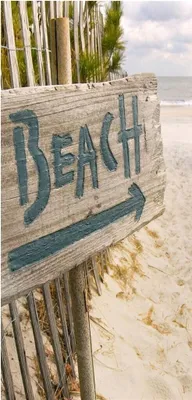 Produktbild von Textilposter Beach - Strand XXL Banner Poster aus Stoff ca 90 x 180 cm