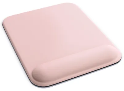Produktbild von CSL Komfort Mauspad mit Gelkissen und Handgelenkauflage, Mousepad, 22,5 x 28 cm, Mikrofaser-Oberfläche, rutschfeste Silikonunterseite, für Rechts- und Linkshänder, rosa