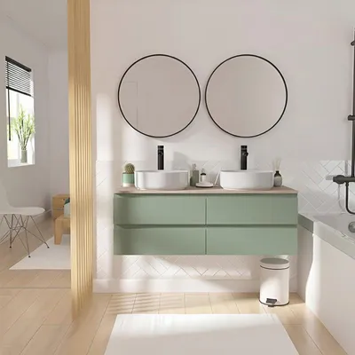 Immagine prodotto di Mobile bagno sospeso Sorrento da 120 cm con doppio lavabo