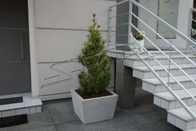 Produktbild von Blumenkübel Pflanz Kübel Dekoration Figur Blumentöpfe Garten Vasen Gefäss 204105
