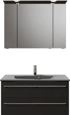 Produktbild von PELIPAL Serie 6025 SET-045-094 Block bestehend aus: Waschtisch, Waschtischunterschrank, Spiegelschrank  / 97cm